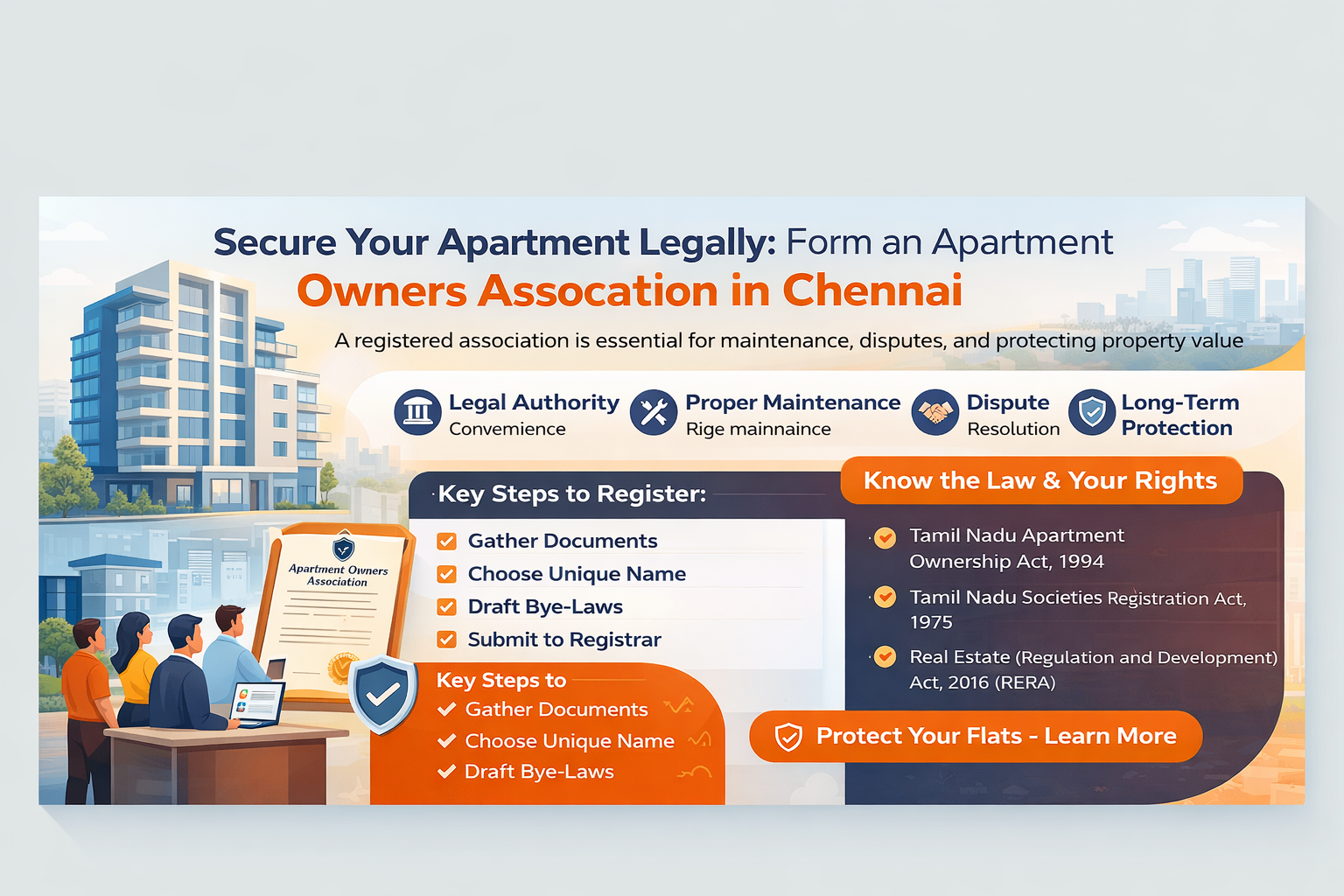 Read more about the article Association Formation Rules for Apartment Owners in Chennai (2026 Legal Guide)